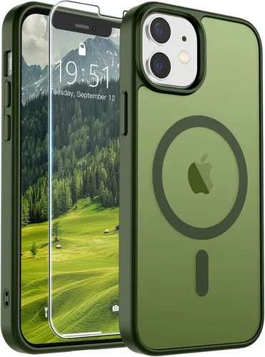 Vista 203 de SUPFINE Funda magnética para iPhone SE 2022 (3ª)/2020 (2ª), iPhone 8 (compatible con MagSafe) (protección contra caídas de grado militar), funda