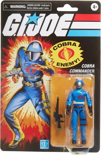 Vista 3 de G.I. Joe Retro Collection - Figura de acción Duke vs Cobra Commander con junta tórica, paquete de 2