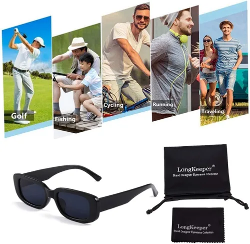 Vista 4 de Long Keeper - Gafas de sol rectangulares para mujer (protección UV 400)