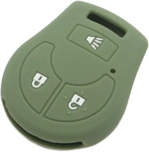 Vista 4 de SEGADEN - Funda protectora de silicona compatible con llave remota de Nissan de 3 botones CV2506 Negra
