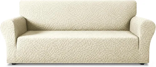 Vista 94 de ZNSAYOTX 1 Funda de silla Jacquard para sala de estar, funda de silla de alta elasticidad con brazos, antideslizante, apta para mascotas, funda