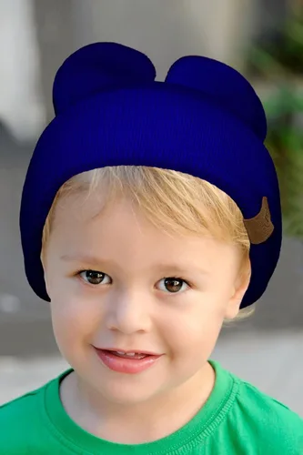 Vista 2 de Gorro de punto unisex con orejas de conejo y gato para bebés y niños