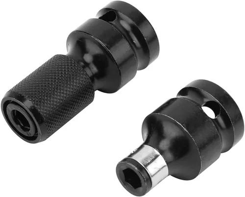 Vista 6 de Llave de impacto de 1/2 a 1/4, llave de impacto de enchufe para conversiones de trinquete, juego de llaves de taladro y destornilladores