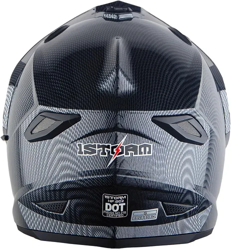 Vista 7 de 1Storm Dual Sport Motocross Off Road Casco de cara completa con visera doble: HF802