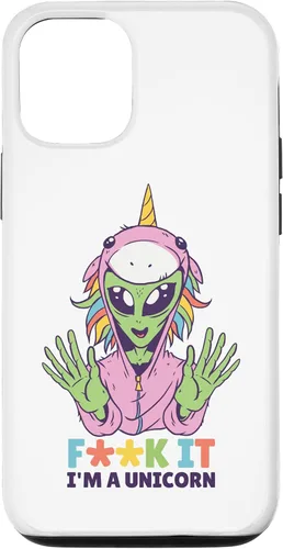 Vista 11 de Funda para iPhone 12 mini LGBTQ Alien F I I'm A Unicorn Rainbow Outer Space Gay Pride
