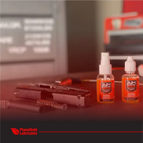 Vista 3 de PlanetSafe Lubricants Aceite y lubricante de limpieza de pistola CLP de alto rendimiento, aceite de pistola de 1 onza, limpiador y lubricante