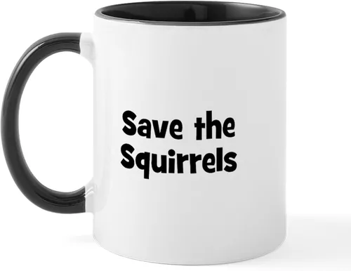 Vista 57 de CafePress Taza navideña de ardilla de 11 oz (11.0 fl oz) taza de café de cerámica