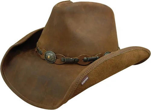 Vista 3 de Stetson Roxbury - Sombrero de vaquero de cuero moldeable