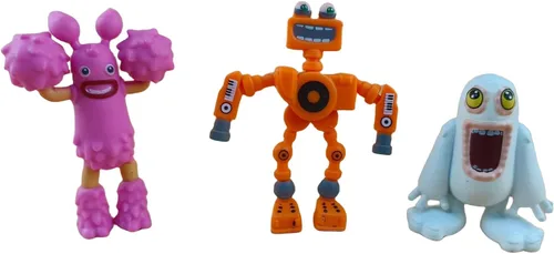Vista 2 de Juguetes de monstruos cantantes, mini figura de acción, Wubbox Noggin Toe Jammer Lindo regalo de cumpleaños para niños y niñas de 6 años en adelante