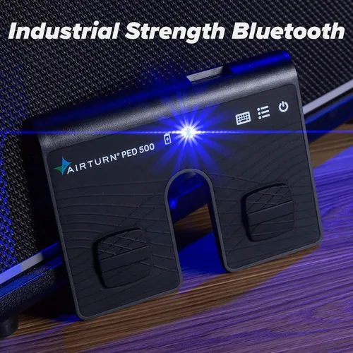 Vista 5 de AirTurn PED 500 - Pedal Bluetooth portátil para cambio de página para iPad, Android, funciona con la mayoría de las aplicaciones