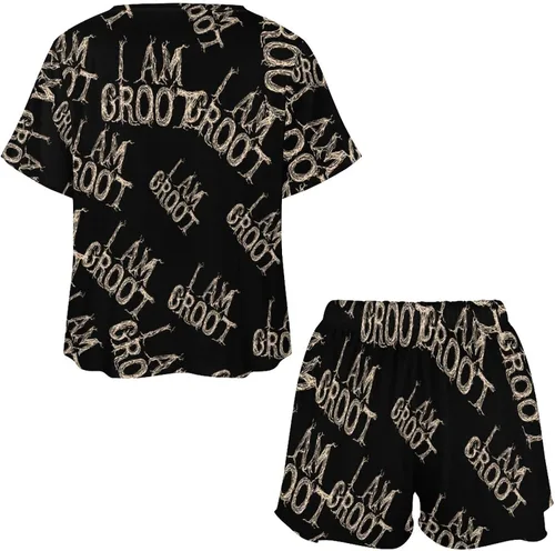 Vista 6 de I Am Groot - Pijama para mujer, ropa de dormir elegante