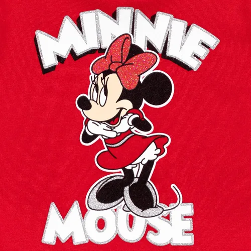 Vista 3 de Disney Minnie Mouse - Conjunto de sudadera con capucha y leggings de forro polar para niñas