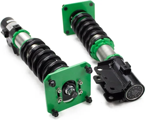 Vista 3 de Rev9 R9-HS2-029 Hyper-Street II Kit de bajada de suspensión de coilover, amortiguador monotubo con ajuste de rebote de 32 clics, longitud completa