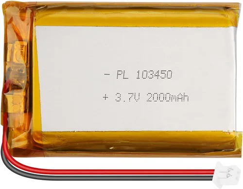 Vista 10 de Batería de polímero de litio 3.7V 1000mAh 102050 Lipo Batería recargable con cable Molex 0.049 in Conector para altavoz, rastreador GPS, dispositivo