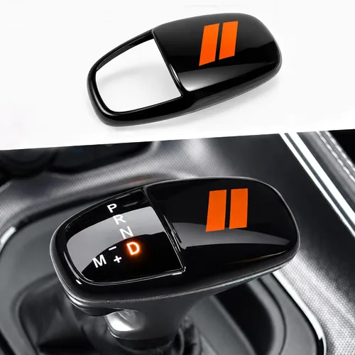 Vista 11 de Cubierta para cabeza de palanca de cambio para accesorios Dodge Charger 2015-2023 Challenger 2015-2024 Durango 2016-2025 2026, inserto