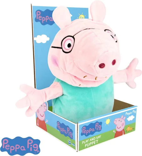 Vista 4 de WowWee Marionetas de Peppa Pig - Papi Pig, Multicolor