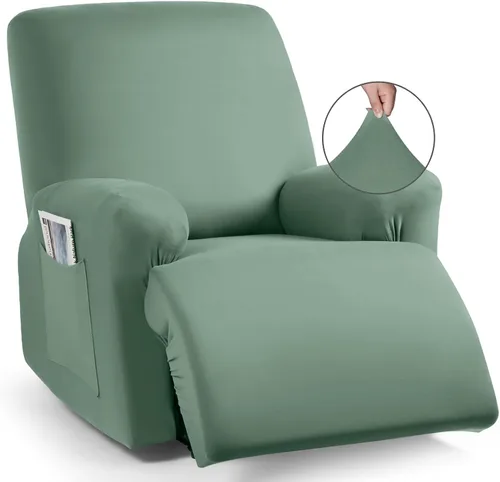 Vista 21 de TAOCOCO Fundas Elásticas para Sillones Reclinables de 3 Piezas Fundas Sólidas para Muebles Funda para Sillón Reclinable Fundas Deslizables