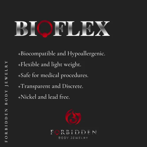 Vista 7 de Forbidden Body Jewelry 14G -16G - Retenedores flexibles para piercing de grado hospitalario PTFE para embarazo MRI cirugía y más