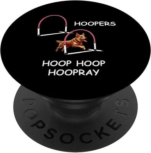 Vista 6 de Dog Agility - Aros para perros - Aussie Heeler - Hoop Hoop Hoopray PopSockets MagSafe PopGrip para iPhone