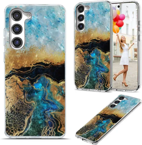 Vista 16 de Funda para Samsung Galaxy S23 Plus/S23+ - Funda protectora transparente de TPU suave a prueba de golpes con diseño de paraguas rojo de la torre Una