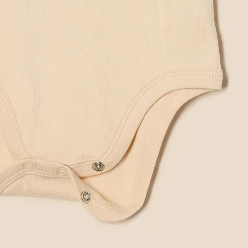 Vista 4 de Tienda Essentials Body Henley unisex de manga larga para bebés, paquete de 2