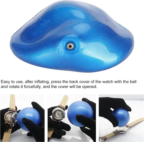 Vista 2 de plplaaoo Rubber Watch Case Opener Ball, Professional Watch Case Opener, Watch Case Opener Ball, Watch Back Cover Opening Friction Ball Repair Tool