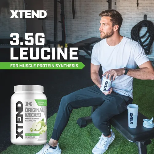 Vista 4 de Scivation Xtend XTEND Polvo Original BCAA 7 g de BCAA y 2.5 g de L-Glutamina, Bebida de Recuperación Muscular Sin Azúcar con Aminoácidos