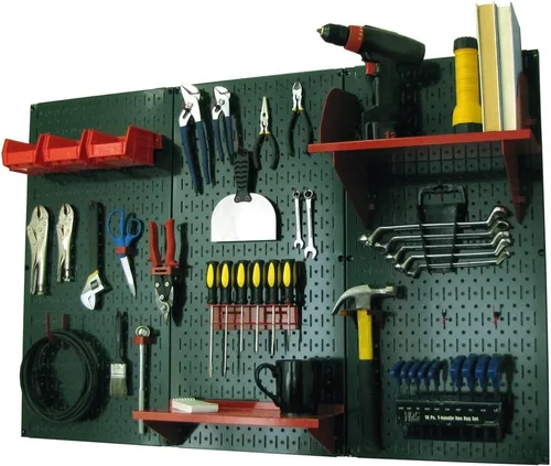 Vista 36 de Organizador de herramienta control de pared 30-wrk-400wb estándar panel perforado mesa de trabajo de metal, 30-WRK-400 BB