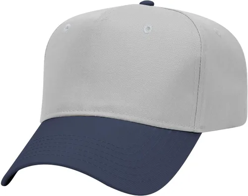 Vista 33 de OTTO Gorra de béisbol de perfil medio con 5 paneles OTTO 31-069 Negro y natural.