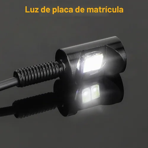 Vista 2 de Linkstyle 4 piezas luces LED de matrícula de 12V, lámpara de tornillo de etiqueta de matrícula de 8000K, impermeable, luces de bombilla LED