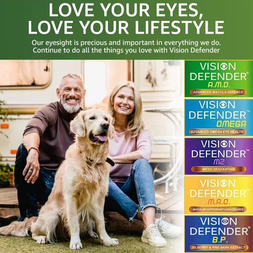 Vista 9 de Vision Defender A.M.D. Plus & BP Eye Care Bundle – Suplementos avanzados para los ojos con AREDS2