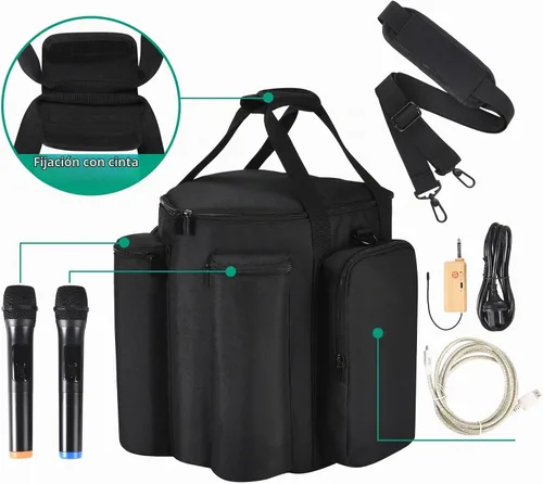 Vista 3 de Funda de viaje para Bose S1 Pro/S1 Pro+ y micrófonos