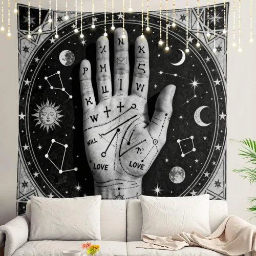 Vista 25 de Shrahala Peaceful Retreat Charming Abode Tapestry, Verdant Landscape Water Wall Hanging Hd Print Polyester Backdrop For Dorm Room Bedroom 30 X 40 In