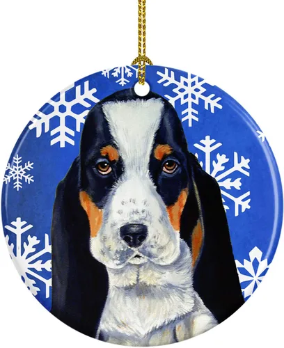 Vista 364 de Caroline's Treasures Cavalier Spaniel - Adorno de cerámica para colgar en el árbol de Navidad, para el hogar, Navidad, fiestas, regalo, 3 pulgadas