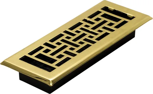 Vista 65 de Decor Grates Registro de suelo oriental AJH212-RB, 2 x 12 pulgadas, acabado de bronce frotado