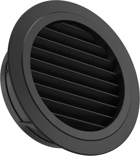 Vista 7 de Hon&Guan Respiradero de Escape de Alero de 3 pulgadas, Cubierta de Ventilación de Aire Redonda de 3'' con Malla Antimoscas Incorporada para Baño