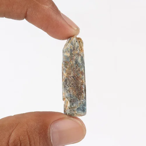 Vista 76 de GEMHUB Lápiz de cianita áspero pequeño con cristal curativo de cianita azul áspero suelto, tamaño pequeño, 9.7