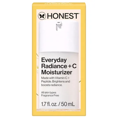 Vista 9 de Honest Beauty Everyday Radiance Vitamina C Hidratante ligero, ilumina mejora el tono de la piel, suave para pieles sensibles, sin fragancia, vegano