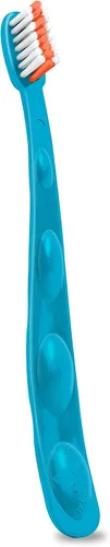 Vista 4 de Preserve Cepillos de dientes para niños, fabricados en los Estados Unidos de plástico reciclado, cerdas suaves, los colores varían, 1 unidad