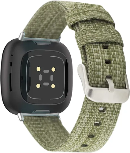 Vista 12 de Bandas compatibles con Fitbit Sense 2/Versa 4/Versa 3/Sense, correa de tela tejida transpirable, pulseras de repuesto ajustables para mujeres