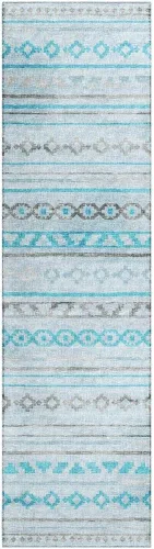 Vista 7 de Sedona SN10 - Alfombra bohemia azul rectangular, 1 pie 8 pulgadas x 2 pies 6 pulgadas