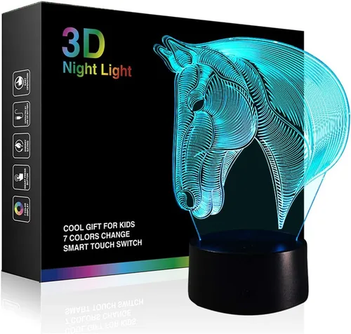 Vista 8 de Lámparas nocturnas 3D de ilusiones ópticas, T1-3deng-lanqiu01, 0.50watts, 5.00 volts