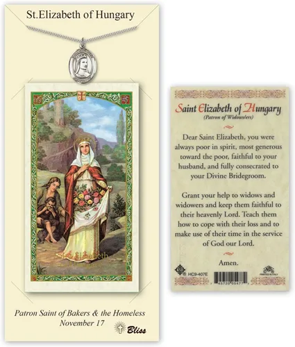 Vista 10 de Medalla de peltre Nuestra Señora de la Consolación con tarjeta de oración santa laminada