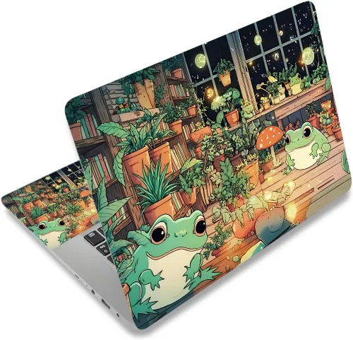 Vista 44 de Adhesivo para laptop de 12.1-15.6 pulgadas, calcomanía reutilizable universal de vinilo para laptop, protector de arte impermeable en color panal