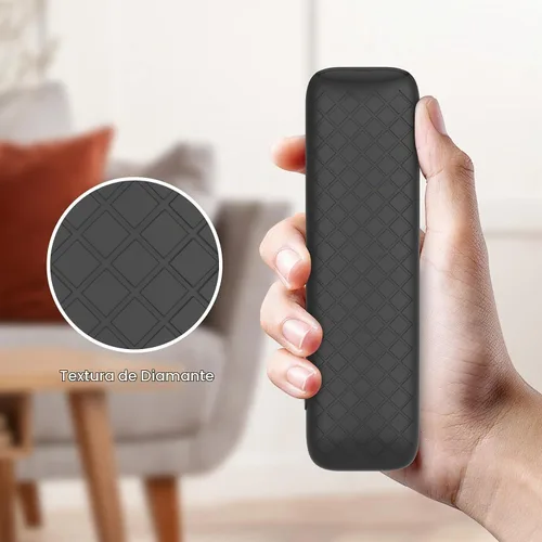 Vista 5 de LEFXMOPHY Funda para teléfono celular Google TV 4K Pro Streaming Device (2024) Funda protectora remota Android TV Box - Negro