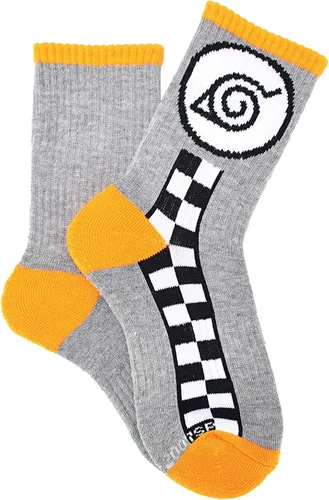 Vista 2 de Naruto - Calcetines deportivos para niños 2 pares talla 9-3