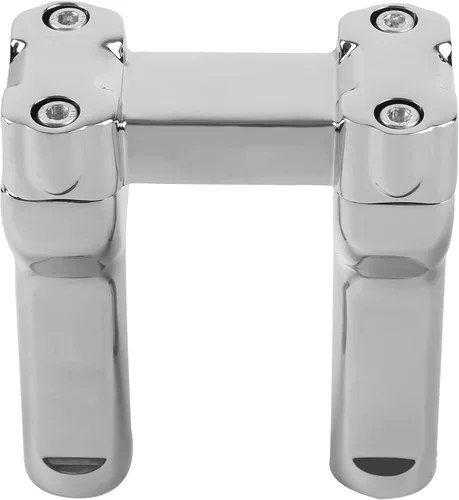Vista 3 de TCT-MOTORPARTS Manillar de elevación cromado de 4" Compatible con manillar de 1" para Harley Dyna Low Rider Softail Deluxe 4" Riser Handlebar;Fit