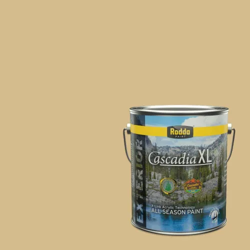 Vista 125 de Rodda Paint CASCADIA XL Pintura e imprimación satinada exterior en uno, cuarto de galón, otoño niño