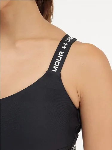 Vista 5 de Under Armour Sujetador bajo con espalda cruzada para mujer, Púrpura