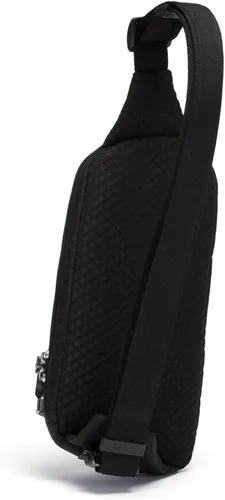 Vista 4 de Pacsafe Vibe 150 - Paquete cruzado antirrobo de 2,2 litros, Negro azabache